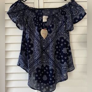 Self Esteem Boho Style Off The Shoulder Top S